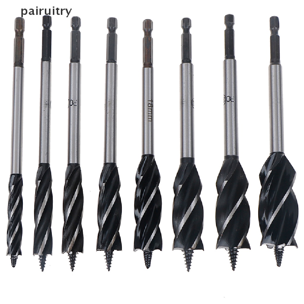 Prt 10-25mm Twist Drill Bit Set Kayu Fast Cut Auger Carpenter Joiner Tool PRT