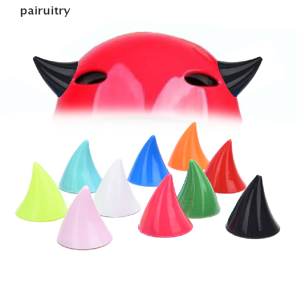 Hiasan Kepala Helm Motor PRT Ornamen Tanduk Suction Cups Horns Helmet Decoration PRT