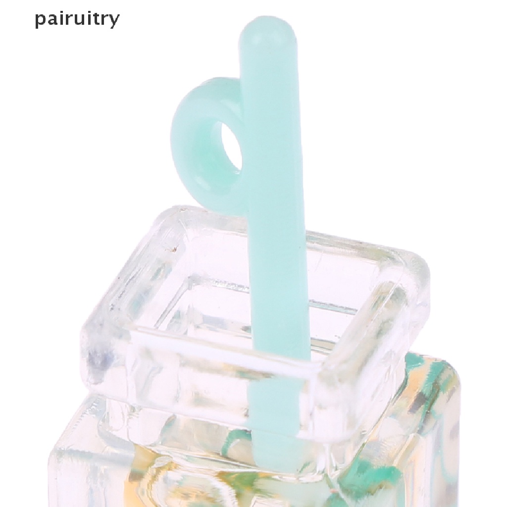 Prt 10pcs Mix Warna Cangkir Teh Gelas Mini Bubble Milk Tea Sippy Cup Fruit Slice Bottle Diy PRT