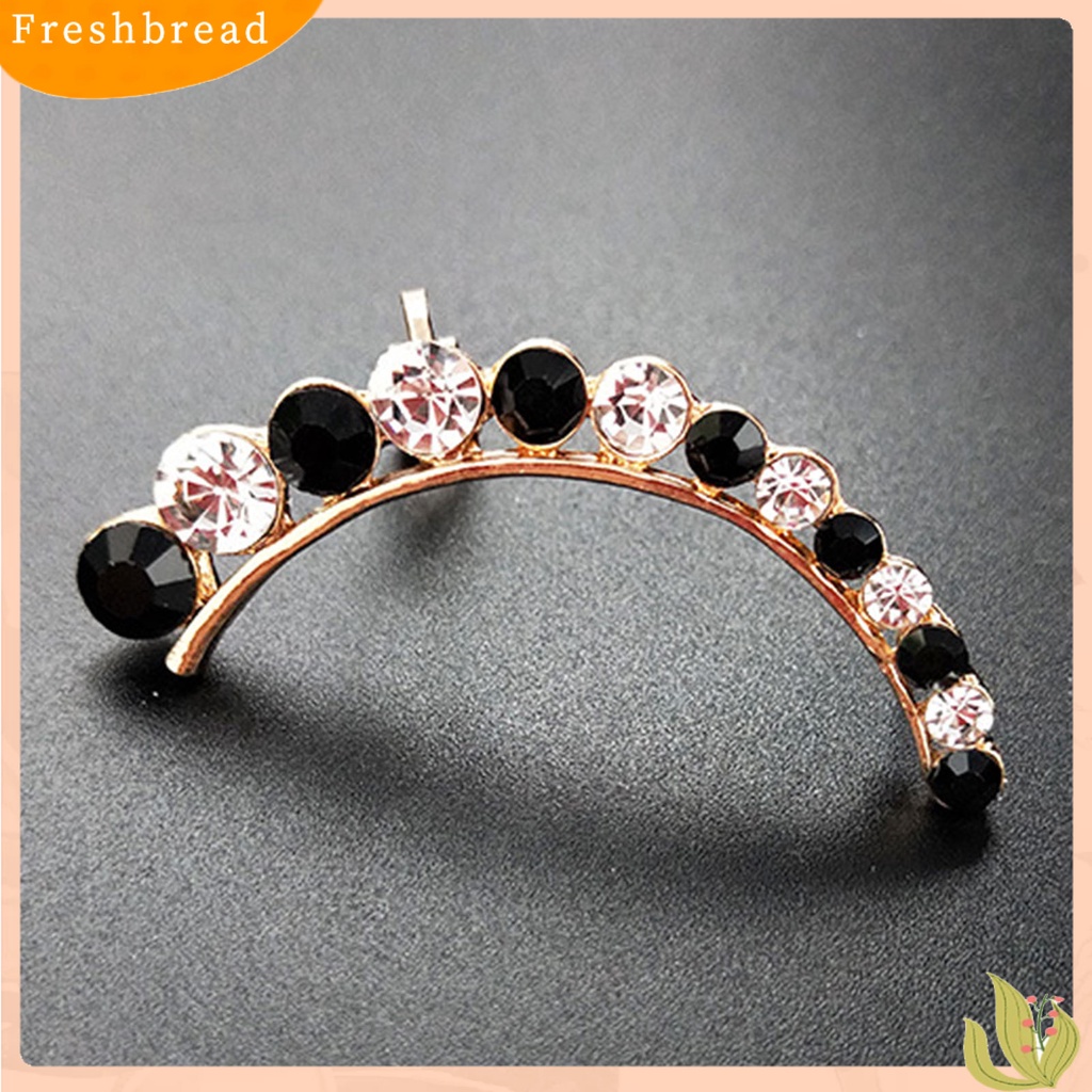 &lt; Freshbread &gt; 1pcs Anting Pejantan Warna Kontras Mengkilap Kreatif Berlian Imitasi Berongga Keluar Anting Pesta Perhiasan Perempuan