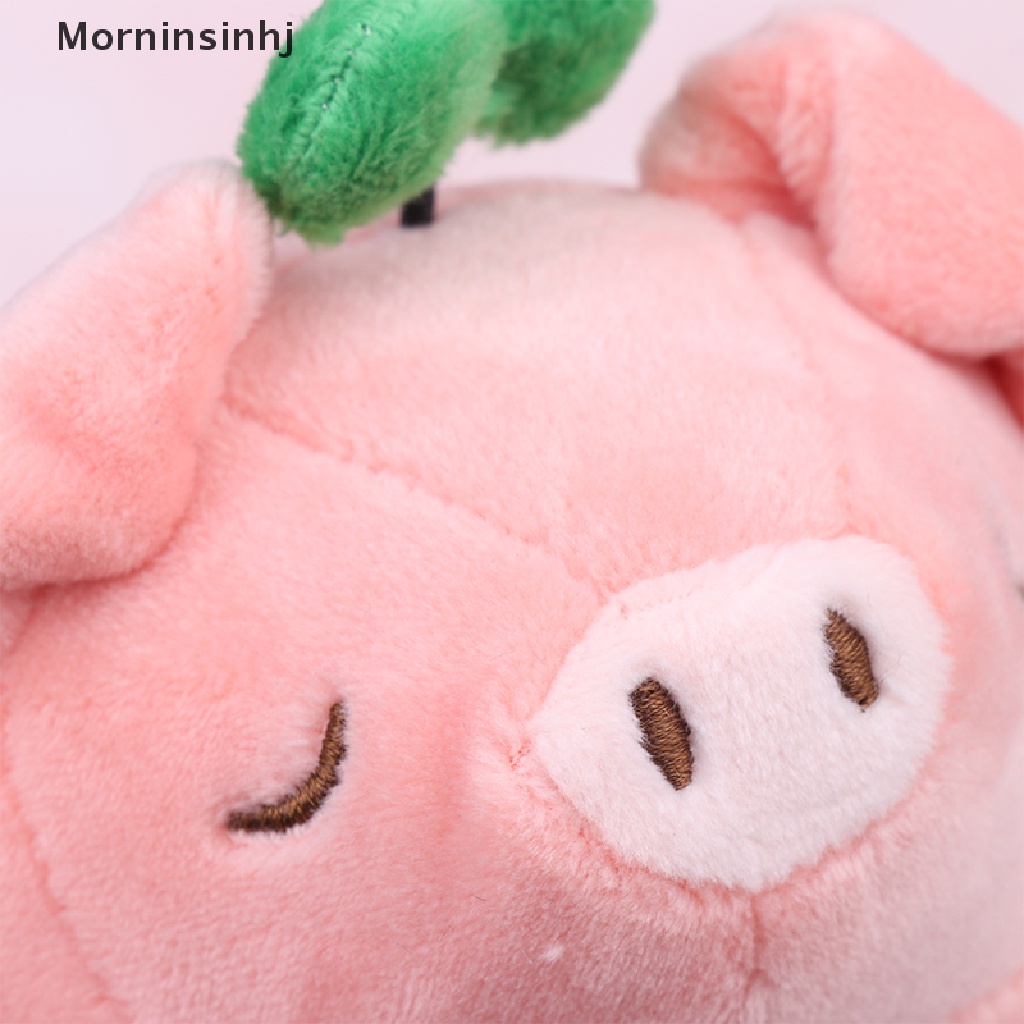 Mornin Lucu Pink Merah Babi Mewah Gantungan Kunci Hewan Boneka Keychain Indah Penyembuhan Tas Liontin Keyring Hadiah id