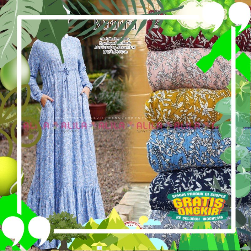 DRESS NAMIRA // BAJU DRESS NAMIRA // NAMIRA DRESS // FASHION WANITA GAMIS // GAMIS NAMIRA/ edisi leb