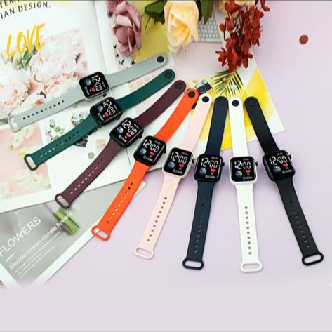 JAM TANGAN LED DIGITAL POLOS PRIA WANITA C1-3 (G_W)