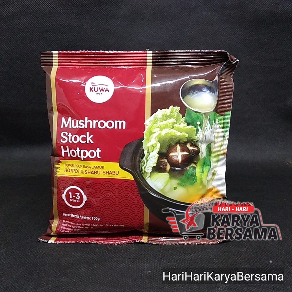 

BUMBU MASAK KUWA MUSHROOM STOCK HOTPOT SHABU SHABU RASA JAMUR 100GR