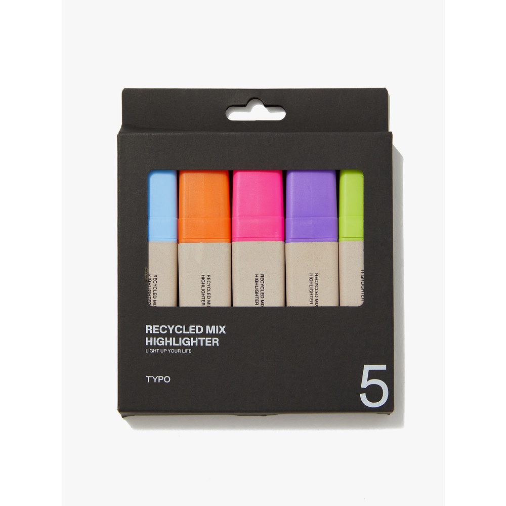 

Typo - Highlighter 5Pk Recycled Mix