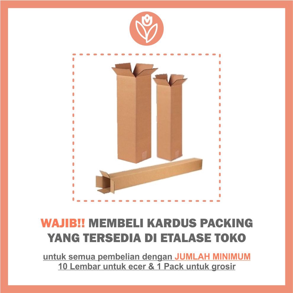 

TULIP PAPERIE ❤ DUS / CORONG KARTON PACKAGING PANJANG 62CM UNTUK PAPER WRAP