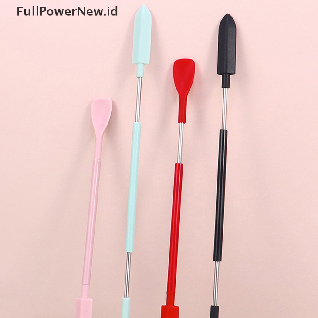 Power 1Pcs Silikon Double Head Scraper Krim Kosmetik Scraper Set Alat Makeup ID