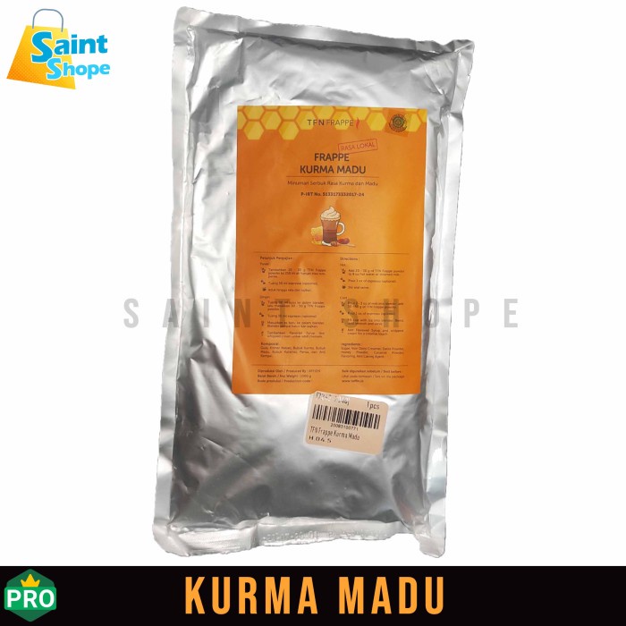 

Ready Stock- Toffin Frappe Kurma Madu Powder