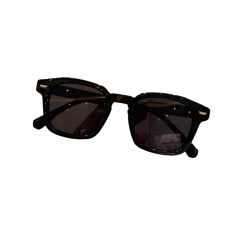 Korean Style Retro Square Small Frame Sunglasses Kacamata Hitam Serbaguna Dan Tahan UV