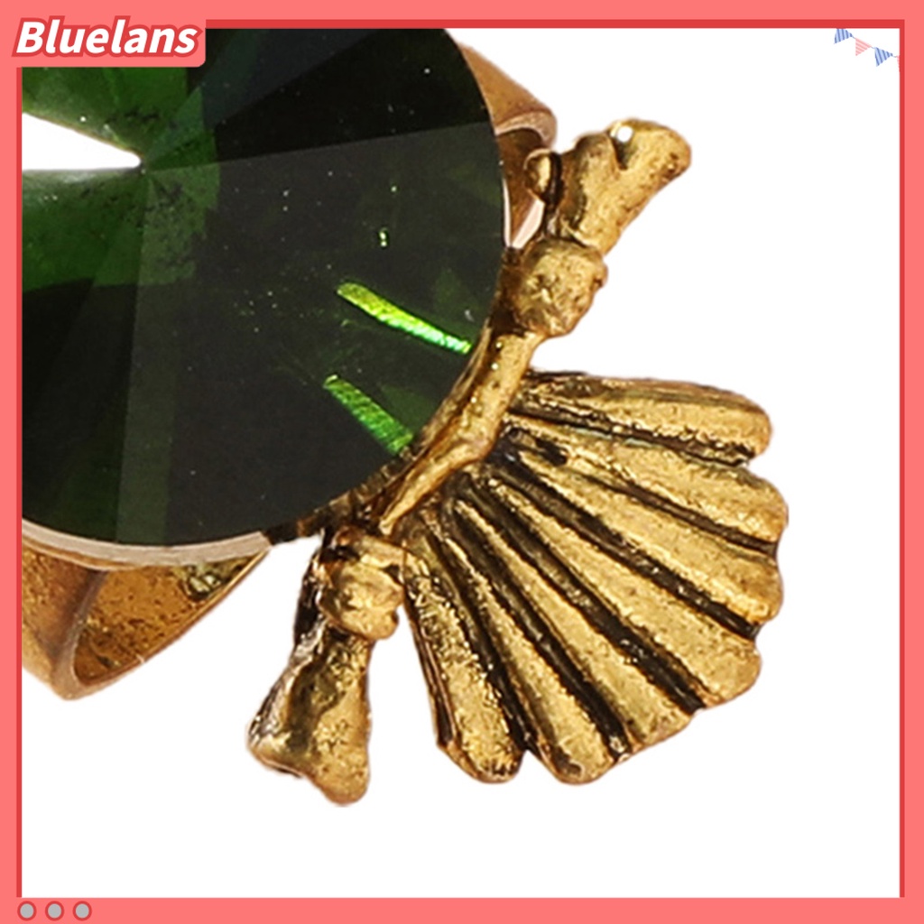 {In Stock} Cincin Wanita Hias Menggemaskan Hadiah Lucu Burung Hantu Hijau Berlian Imitasi Cincin Perhiasan Aksesoris