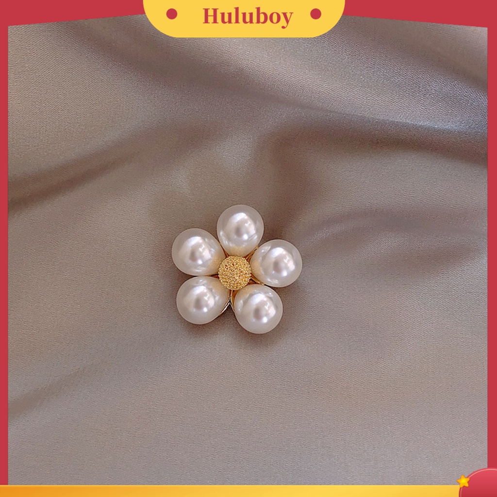 {Ready Stock} Bros Pin Busur Mutiara Imitasi Perempuan Berkilau Tahan Lama Bros Baju Dekor