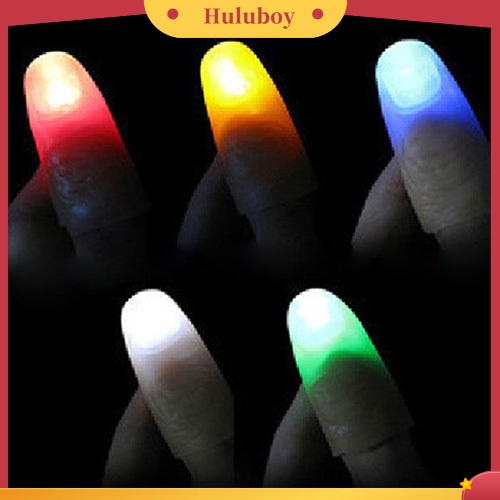{In Stock} Magic Super Bright Light Up Jempol Jari Trik Muncul Lampu Penutup Jari