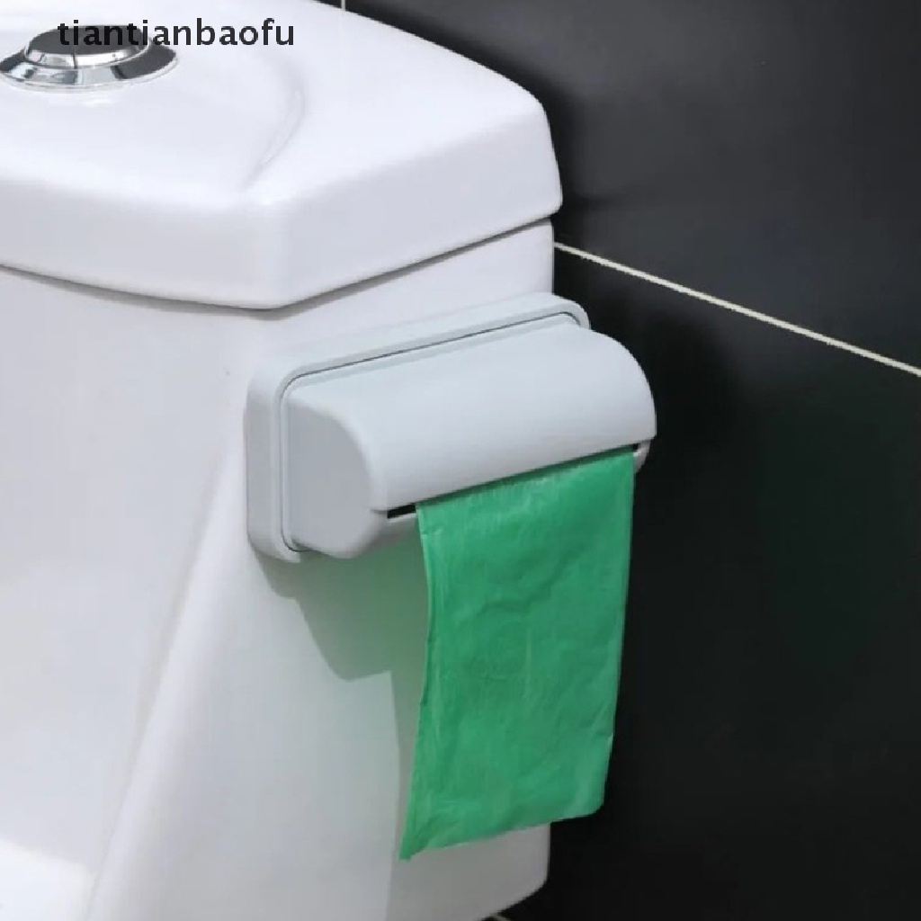 [tiantianbaofu] Kotak Penyimpanan Kantong Sampah Dapur Dinding Kamar Mandi Trash Bags Dispenser Butik