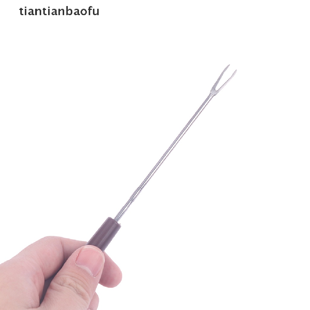 [tiantianbaofu] Garpu Coklat Stainless Steel Hot Pot Garpu Keju Buah Dessert Alat Dapur Butik