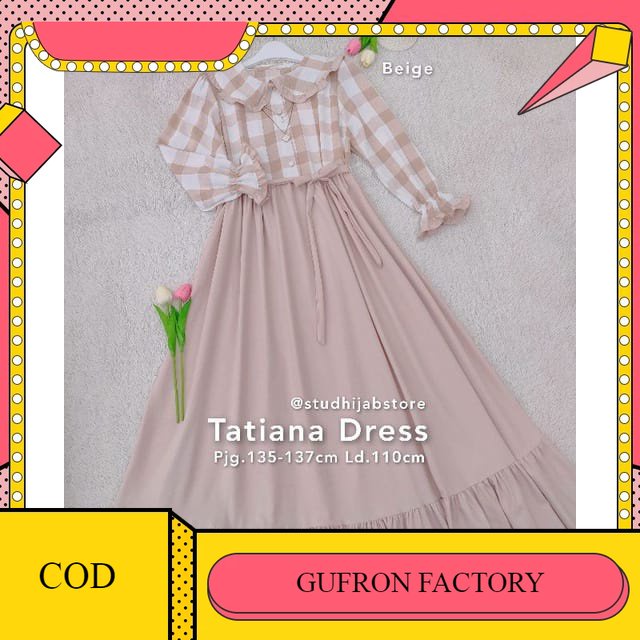 Baju Gamis Dress Wanita Cewek Dewasa Remaja Anak Muslim Busui Kekinian Modern Simple Elegan Mewah Ko