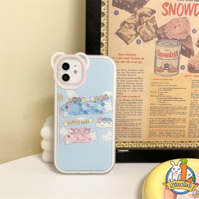 IPHONE Casing Kompatibel Untuk Iphone14 13 12 11 Pro Max X Xr Xs Max SE 8 7 6 6s Plus Kartun Lucu Macaron Warna Permen Casing Ponsel Lembut Pelindung Lensa Bumper Shockproof Cover Pelindung