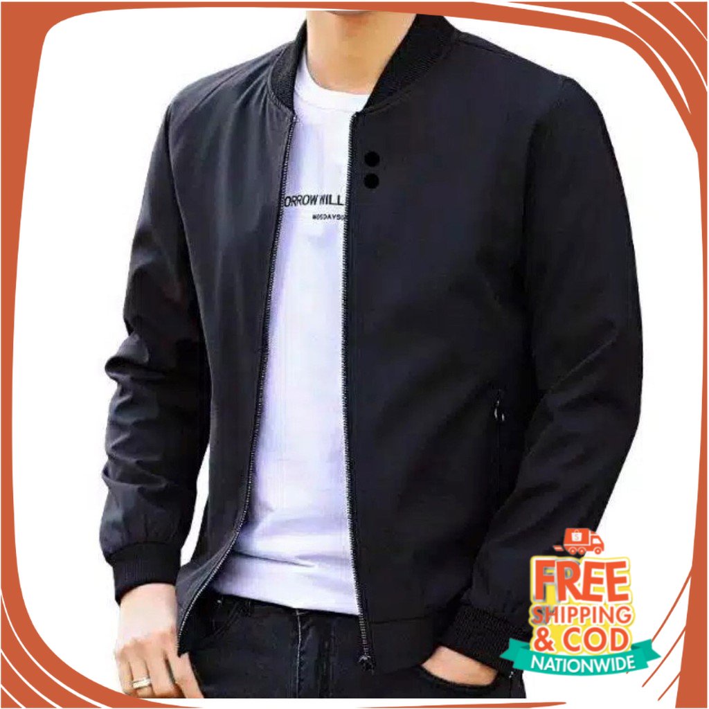PROMO BIG SIZE JAKET BOMBER JUMBO/ jaket bisbol pria kancing big size jumbo Jacket boomber cowok kas