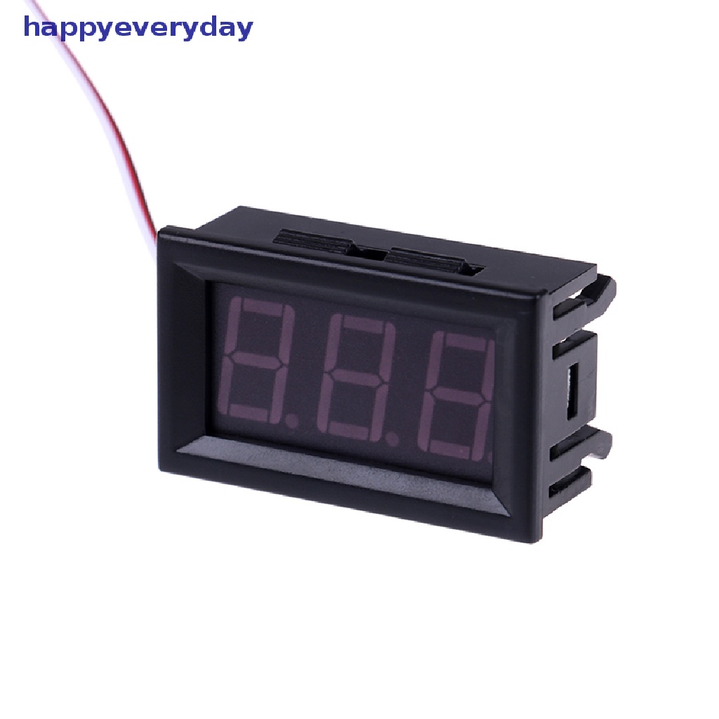 [happy] Dc 0-30V 3kabel LED digital display panel volt meter Tegangan voltmeter Mobil motor [ID]