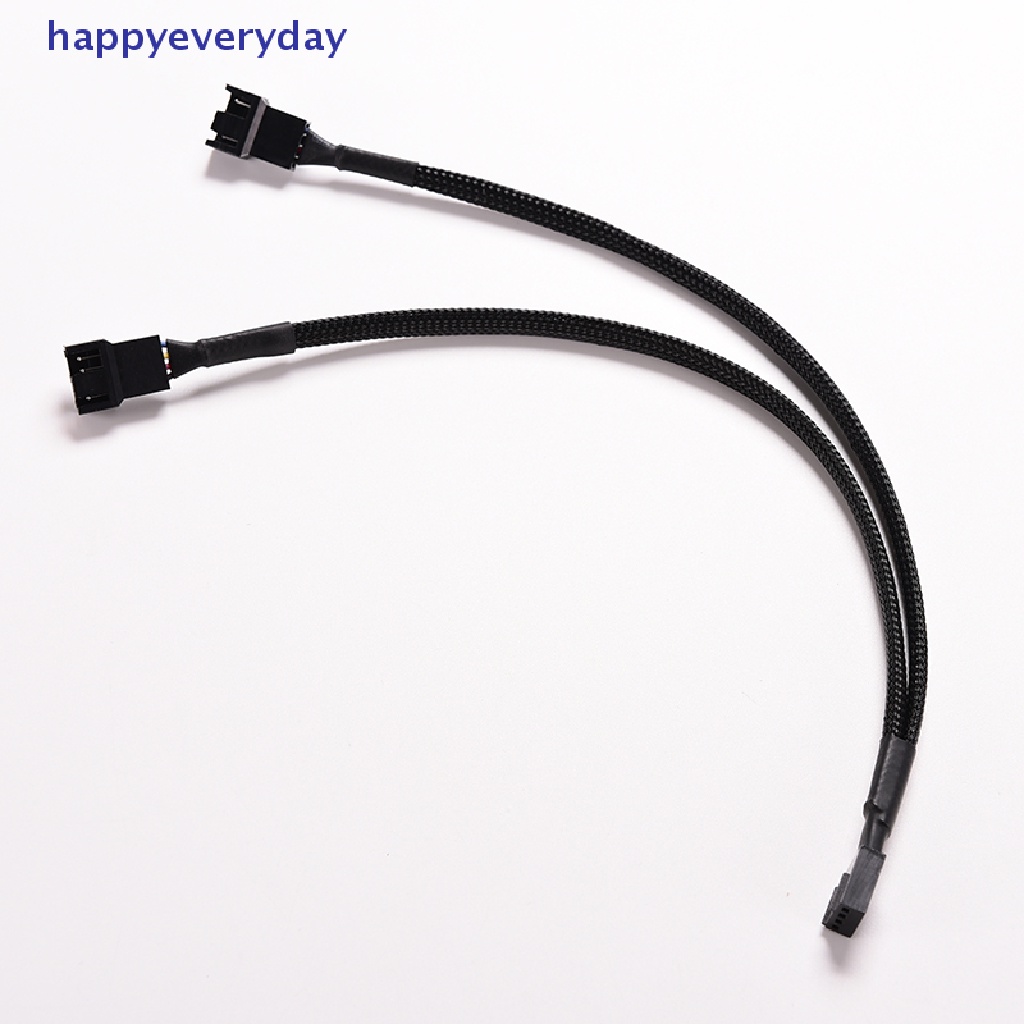 [happy] 4pin PWM To Dual PWM Komputer Cas Kipas Power Berlengan Y-Splitter Kabel Adaptor [ID]