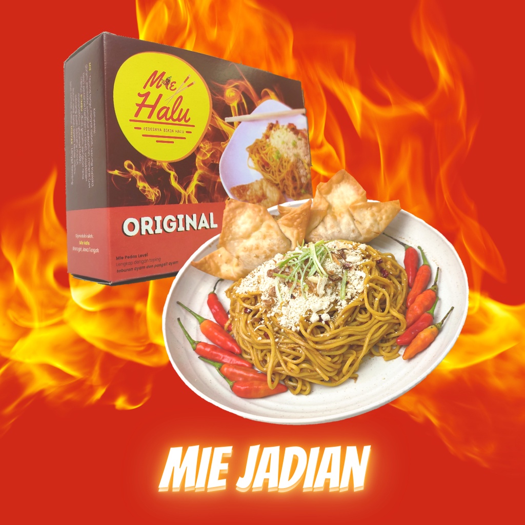 

MIE HALU Jadian Instan - Mie Pedas / Mie Gacoan / Mie Iblis / Mie Pangsit / Mie Ayam / Mie Viral