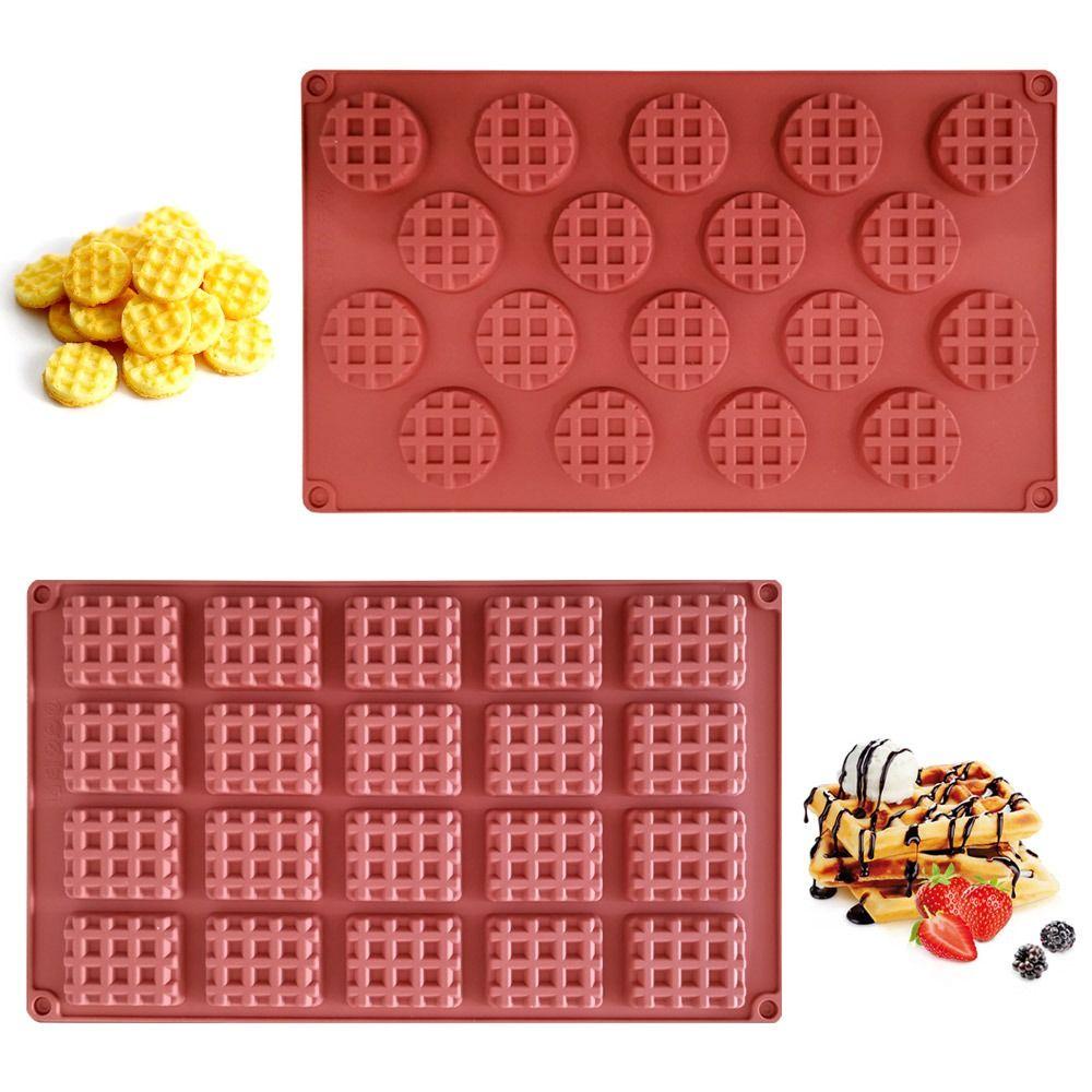 Populer Cetakan Waffle Alat Pembuat Waffle Tahan Lama Cetakan Fondant DIY
