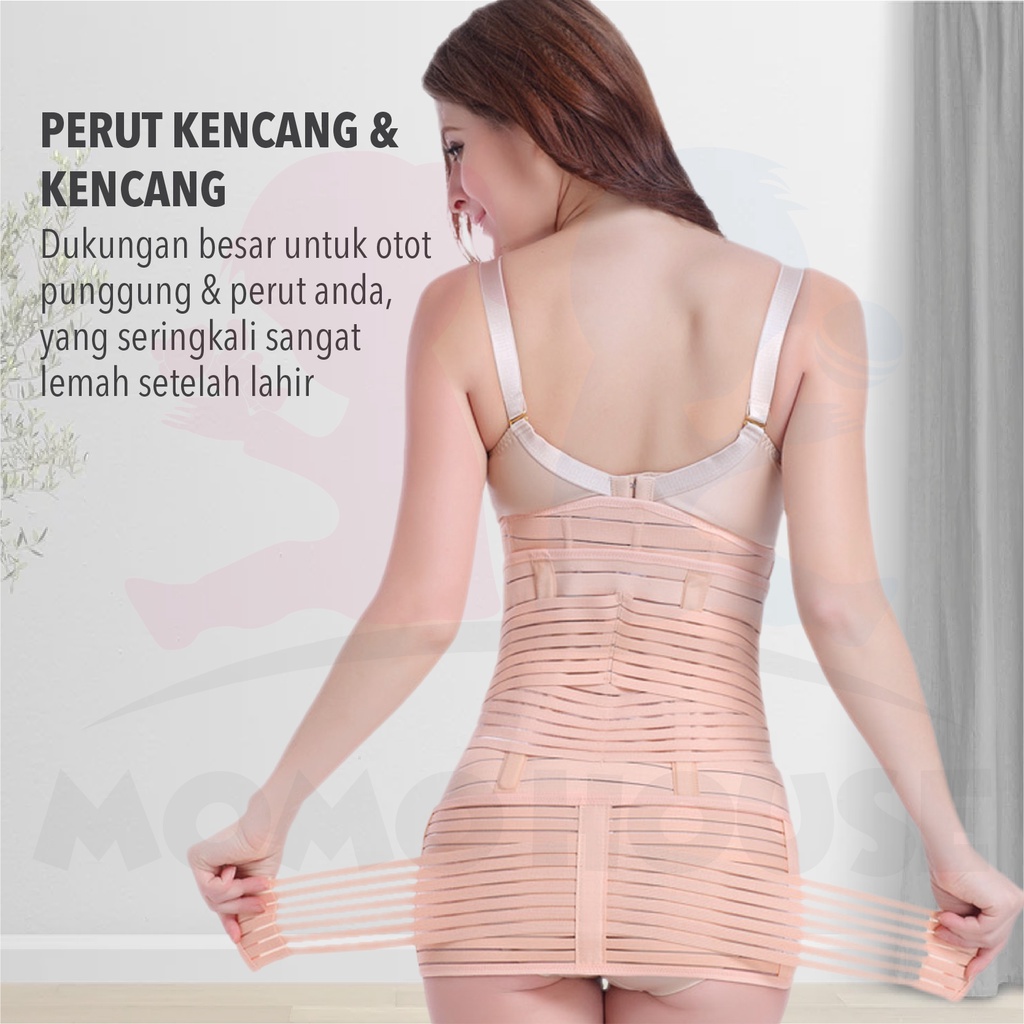 MOMO HOUSE Korset Melahirkan Korset Pelangsing Perut Buncit Wanita Korset Celana Pengecil Perut Korset Perut
