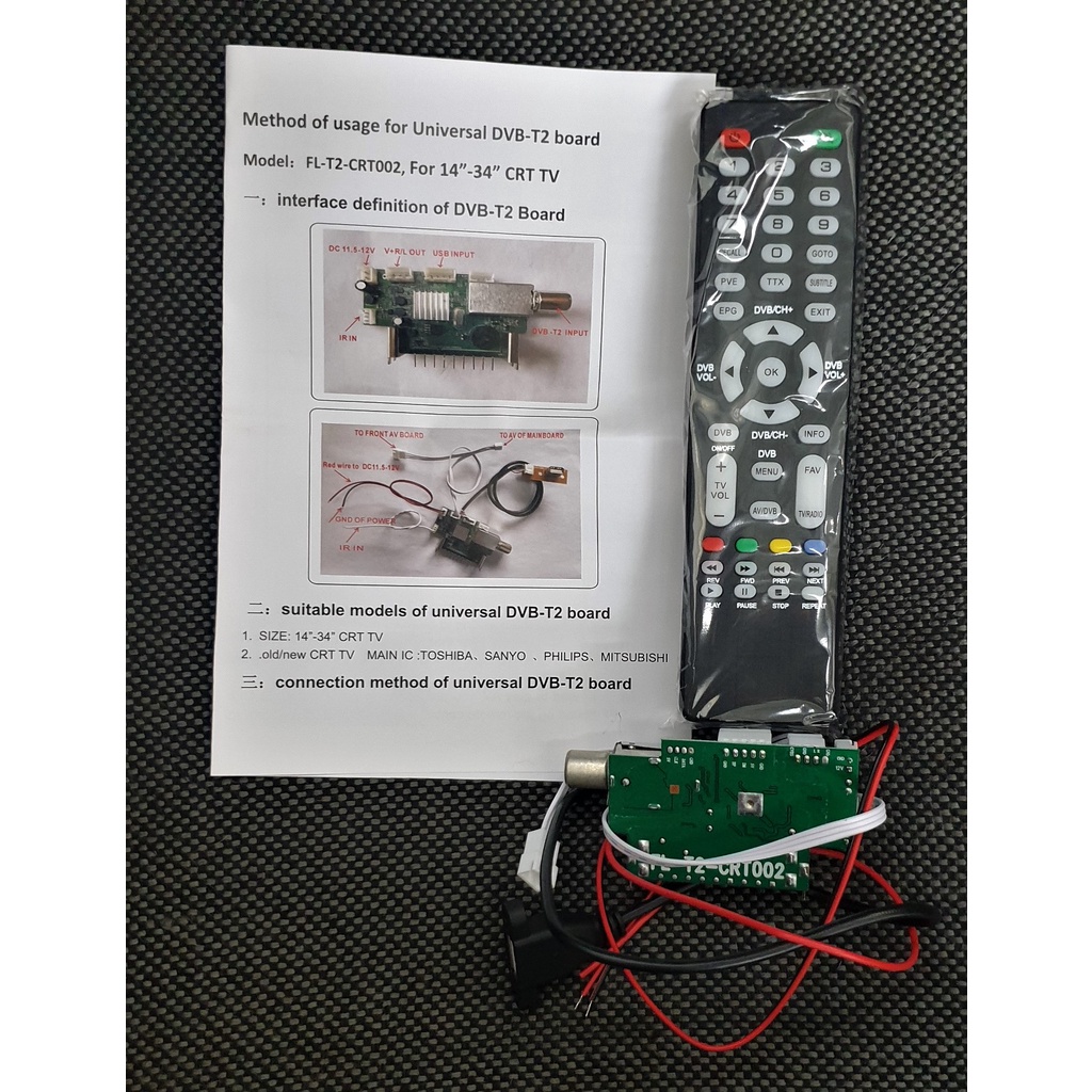 Tuner Digital DVB-T2 Universal utk TV Tabung CRT atau LED LCD