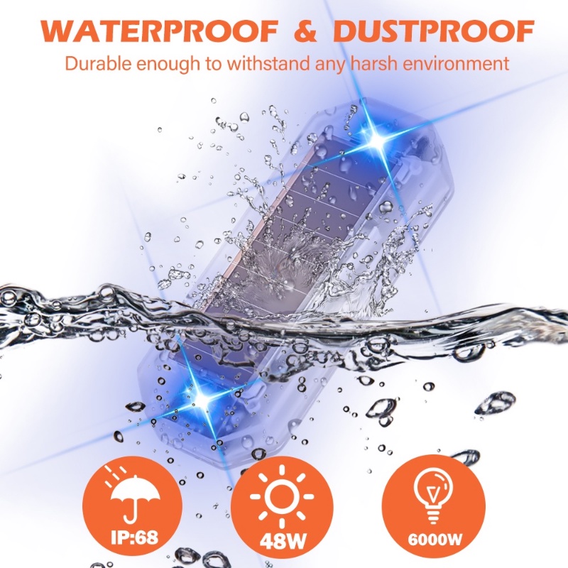 Lampu Ekor Strobo Otomotif Perekat Diri Kuat Tahan Lama/Mobil Motor LED Solar Powered Night Safety Warning Light