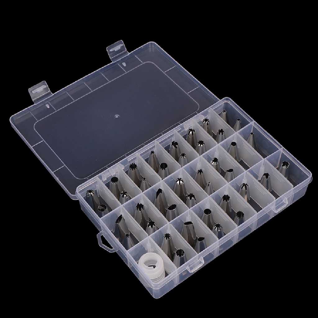 Ggg 42Pcs Spuit Piping Icing Besar Tahan Lama Pastry Stainless Steel Tips Set ID