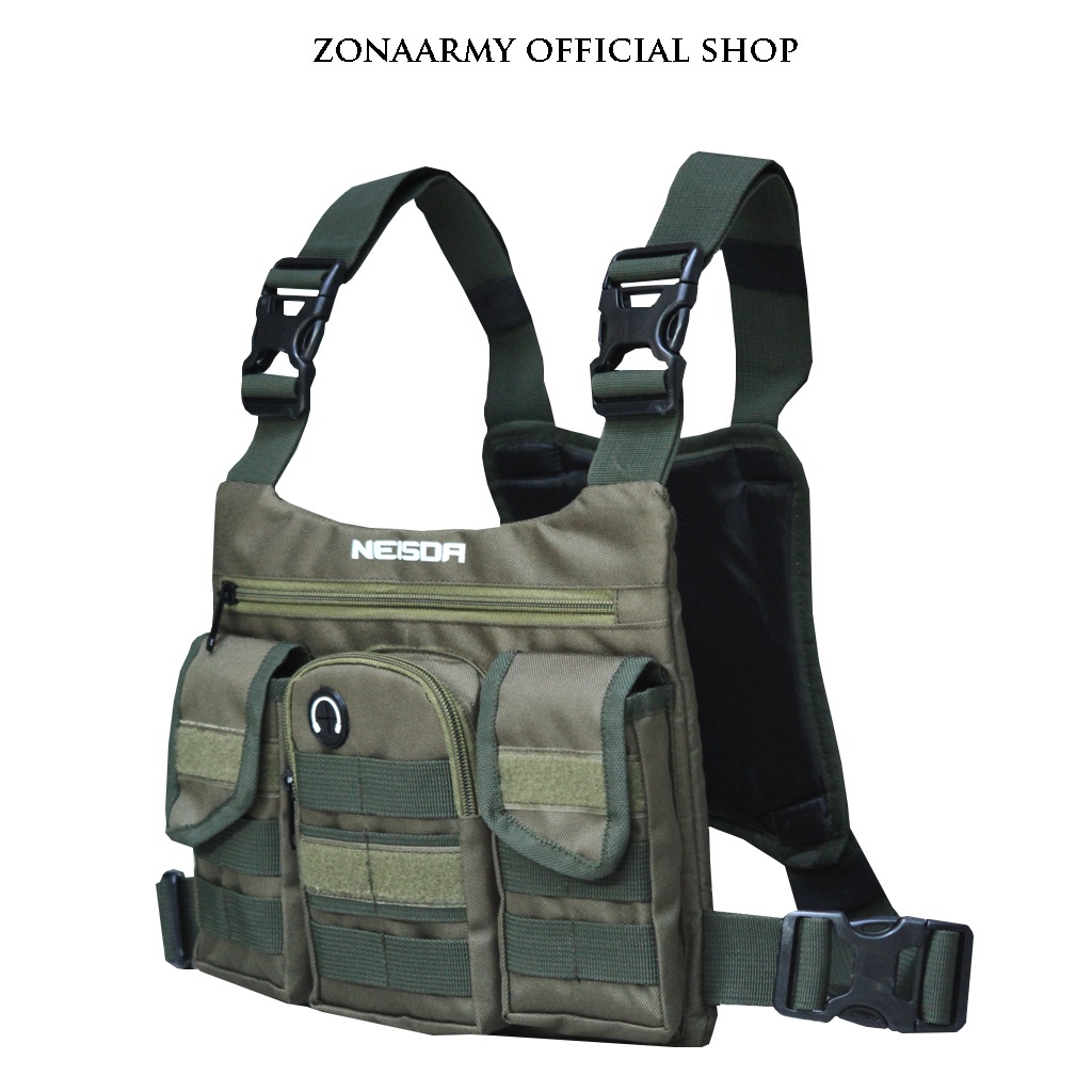 Neisda - Chestbag Tas Dada Series Emerland Green