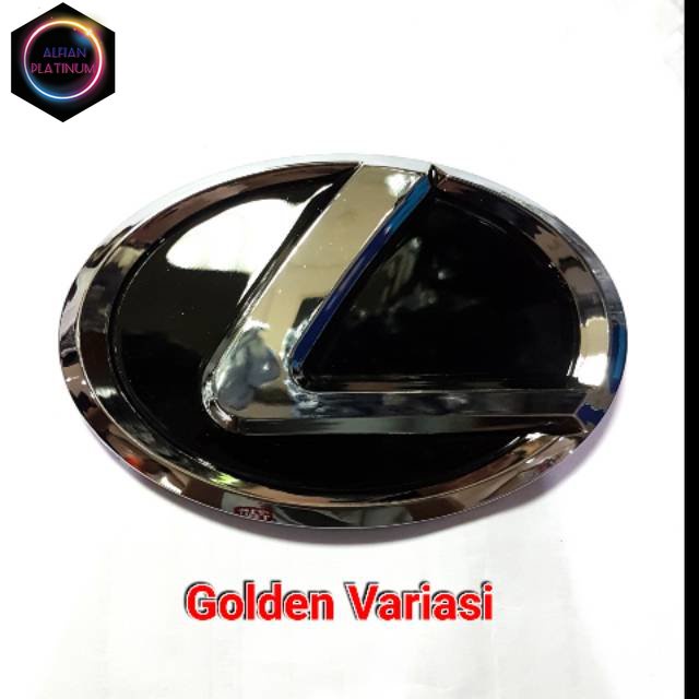EMBLEM LEXUS / EMBLEM LOGO LEXUS UKURAN 12CM HITAM CHROME LEXUS