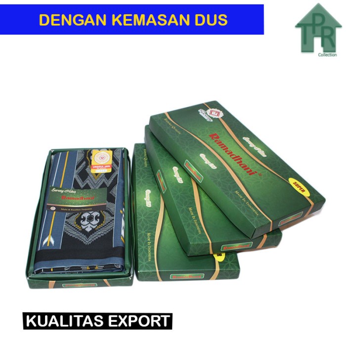 Sarung Tenun Polekat Unggul Jaya Ramadhani Istimewa 105x120cm. Kualitas Export