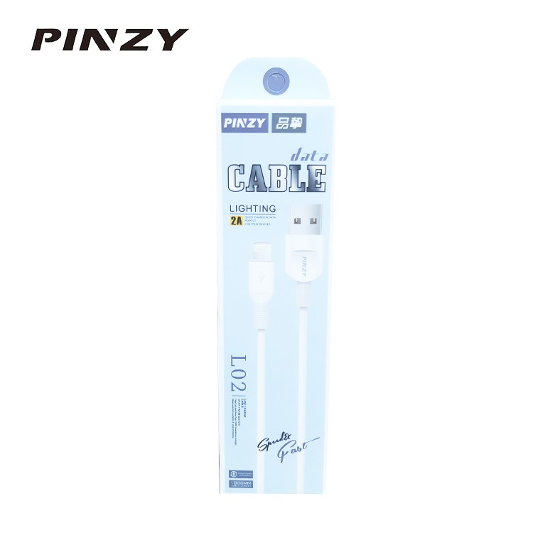 PINZY P-02 Kabel Data Fast Charging iphone Lightning android Type C Micro USB kabel cas charger HP original