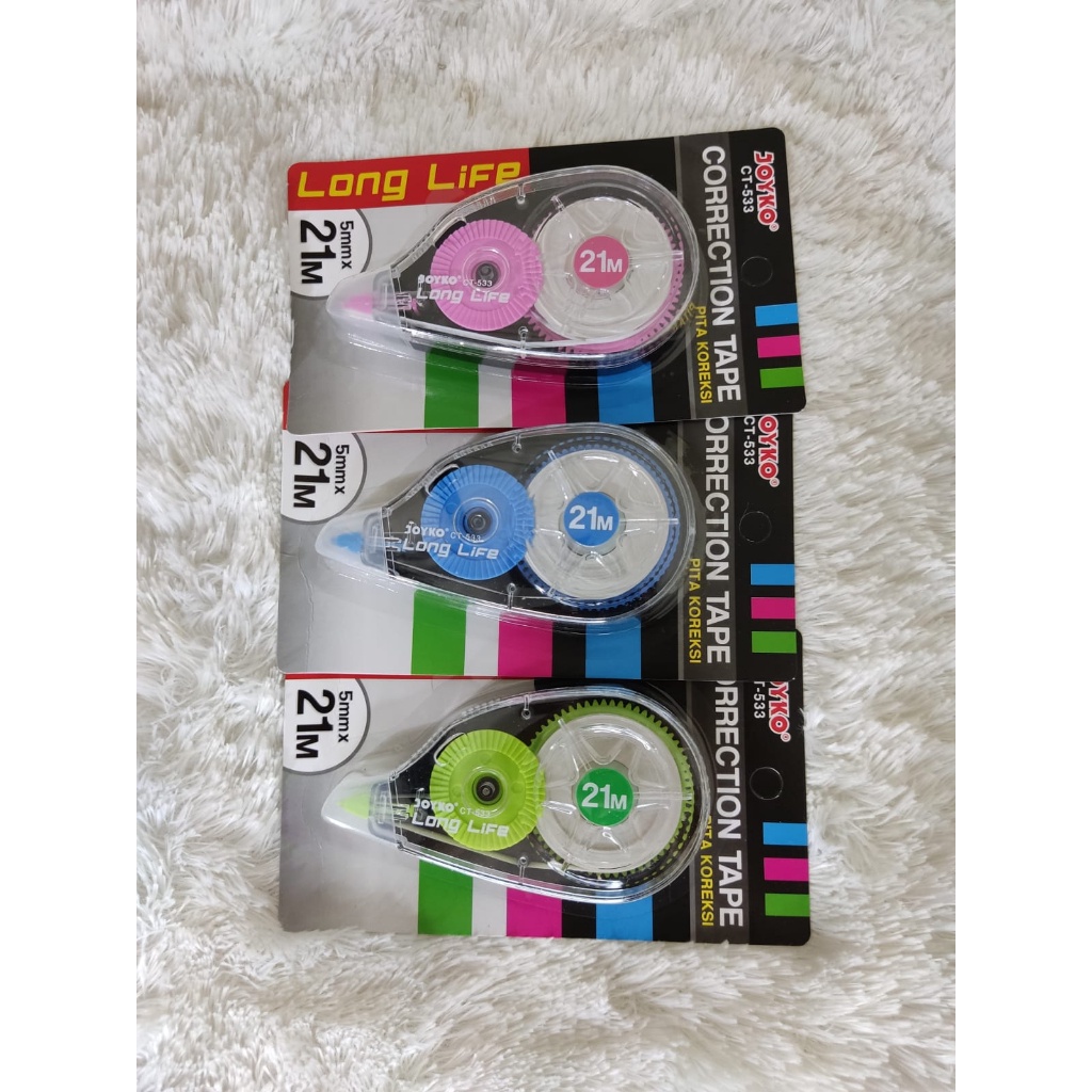 

Tipe-X Correction Tape Long Life Joyko (CT-533) - 5mm x 21m