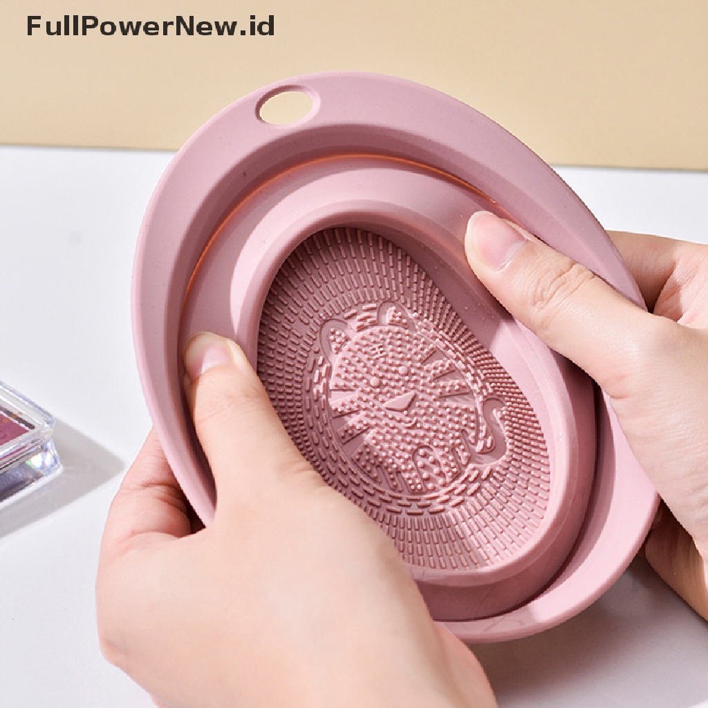 Power Silicone Makeup Brush Cleaner Alat Alas Pembersih Papan Scrubber Cuci Mangkok ID
