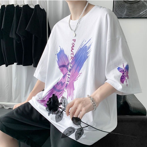 2023 NEW YEAR SUMMER 2023 GHOST FACE PRINTED SHORT SLEEVE T-SHIRT