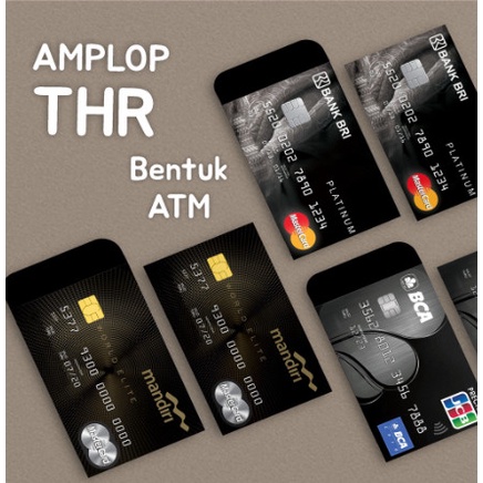 

AMPLOP THR UNIK 1PACK ISI 8// ANGPAO BENTUK ATM // AMPLOP LEBARAN ATM
