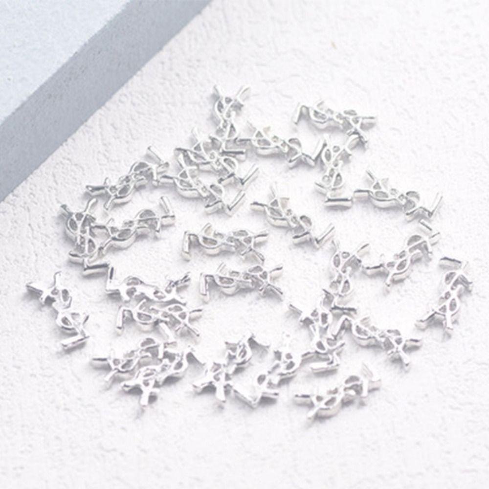 Mxbeauty Pesona Kuku DIY Gaya Perancis Mewah Hiasan Kuku Alloy Manicure Aksesoris