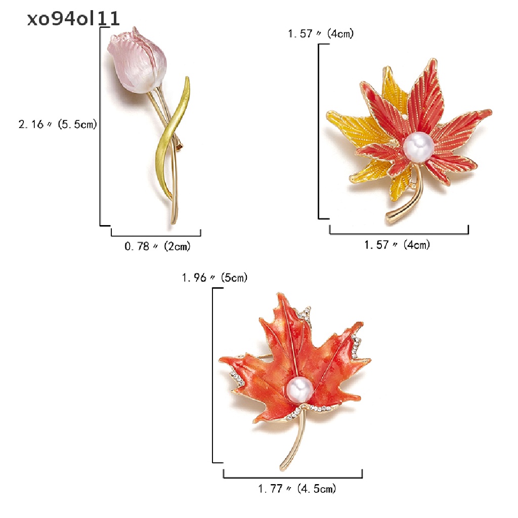 Xo Enamel Bunga Mawar Bros Untuk Wanita Lady Fashion Indah Bunga Kerah Pin Pernikahan Korsase OL