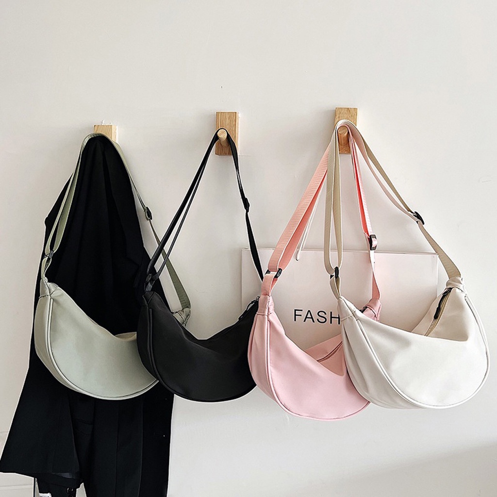 BRGUNIK Waist Bag Polos Tas Slempang Bahu Unisex Simple Remaja Cute Korean Style W184