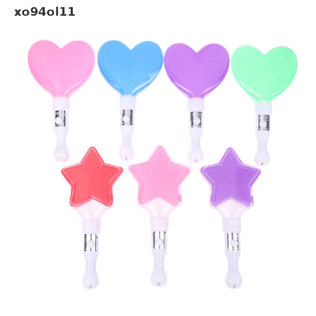 Xo LED Glow Stick Bentuk Hati Bintang Bercahaya Konser Cheering Tube Party Light Stick OL