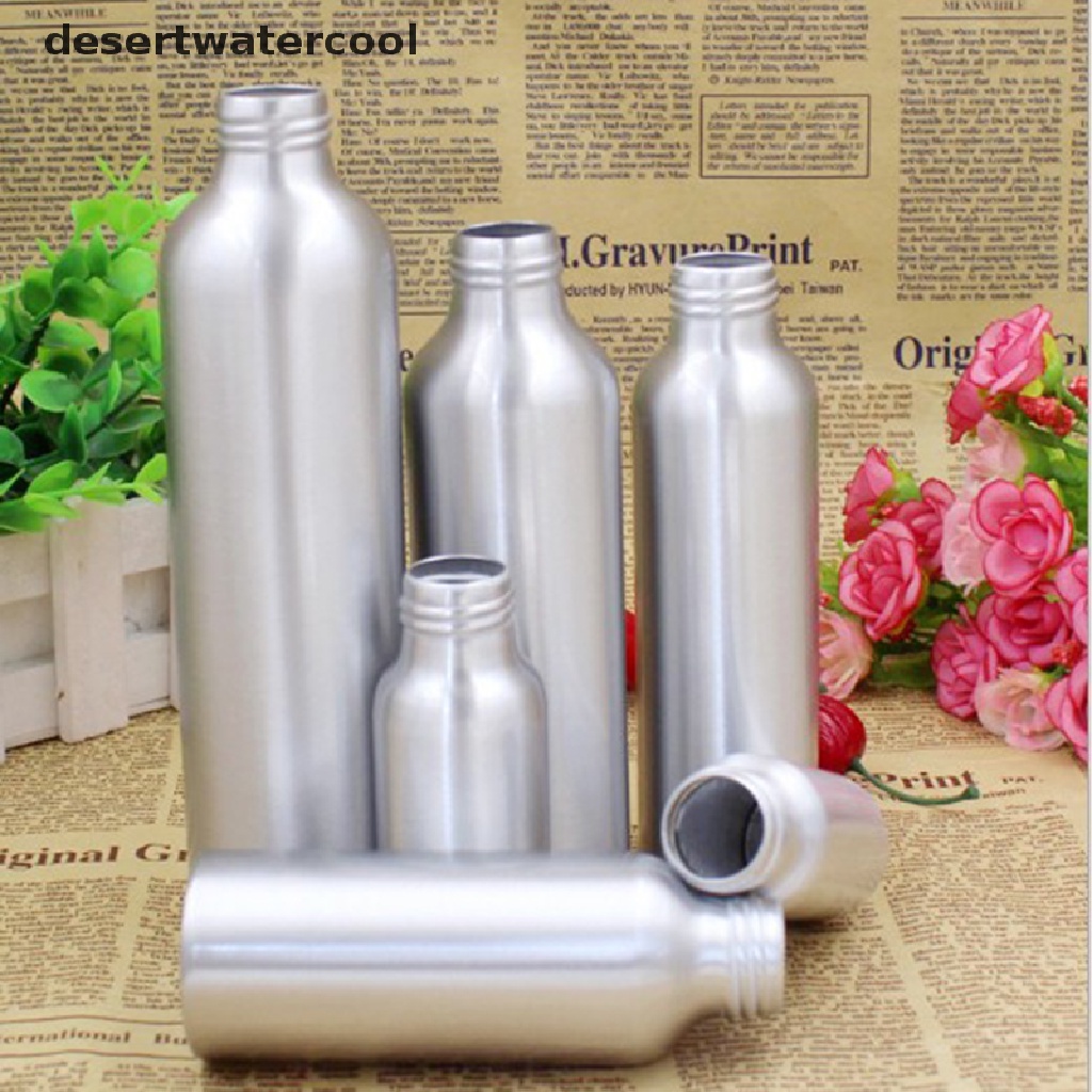 Deid Aluminium Atomiser Bottle Refillable Botol Kosong Hitam Pump Martijn