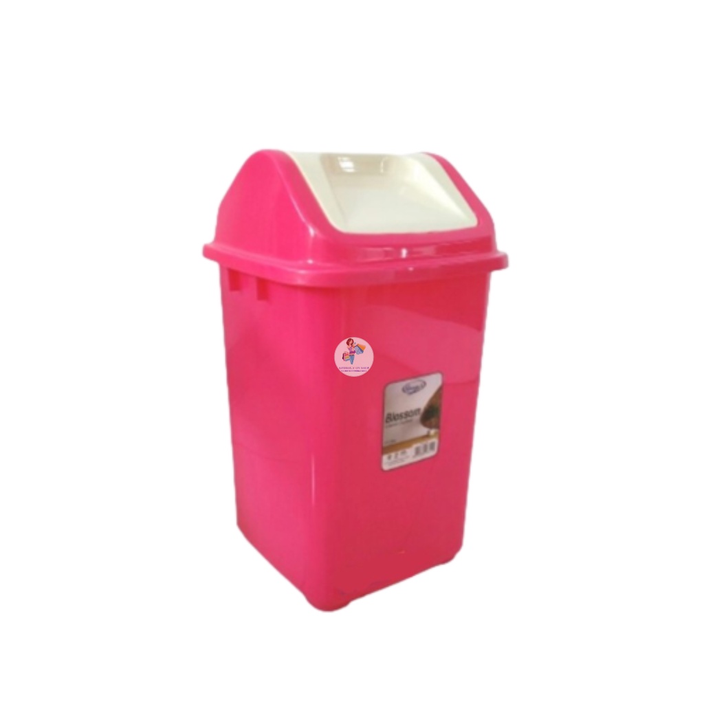 Tempat Sampah 21 Liter Tutup Goyang Kotak Sampah Blossom 8611 Hawaii