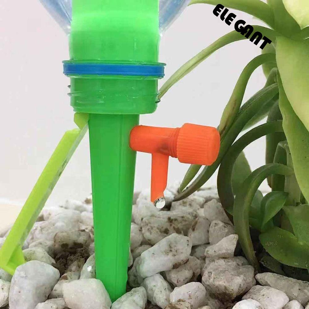 [Elegan] Sistem Irigasi Tetes Kreatif Adjustable Waterer Botol Rumah Tangga Pot Penyiram Tanaman Pasak Drip Device