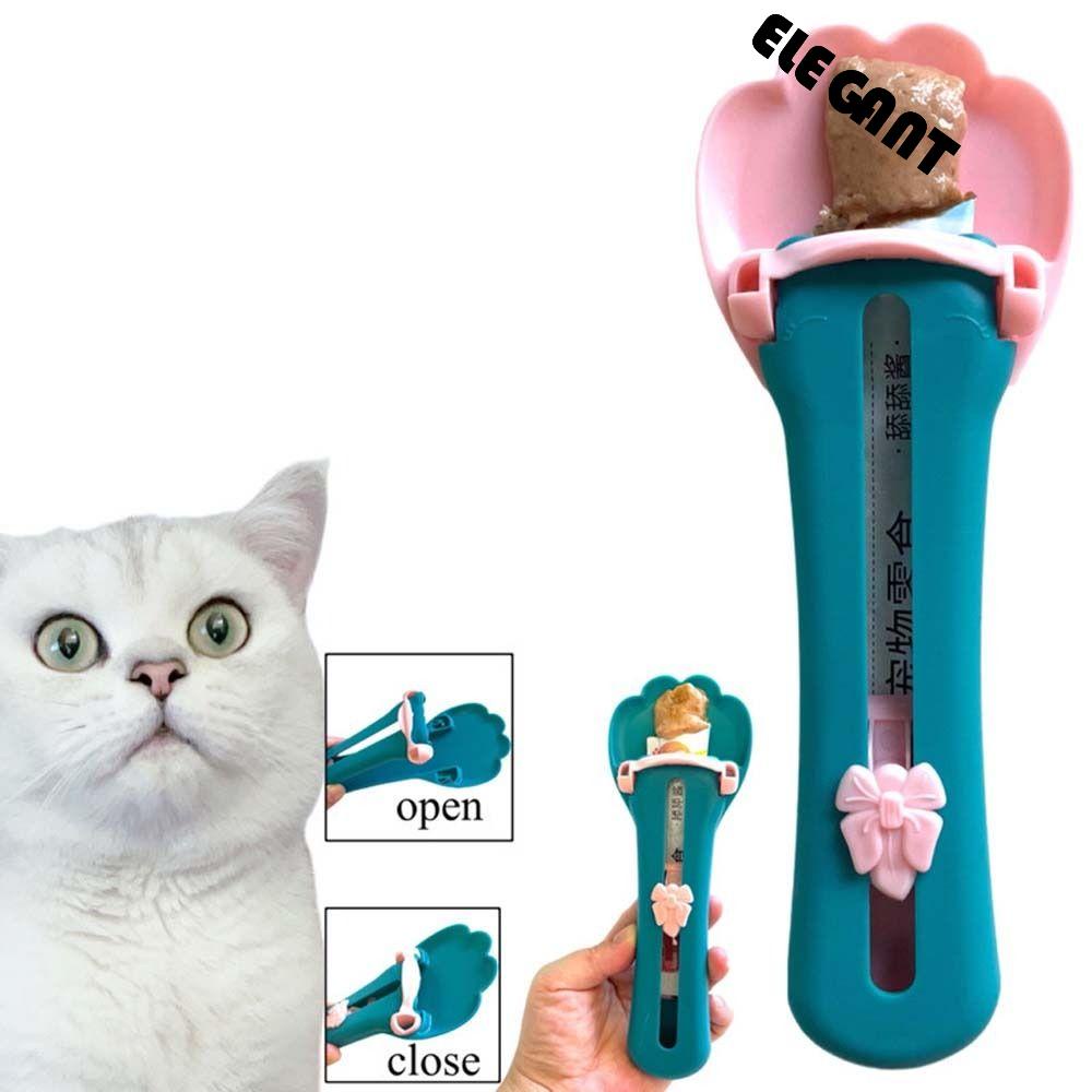 [Elegan] Alat Peras Strip Kucing Portable Multifungsi Pet Feeding Liquid Makanan Liquid Snack Makan Bekal Makan Sendok Makanan Kucing