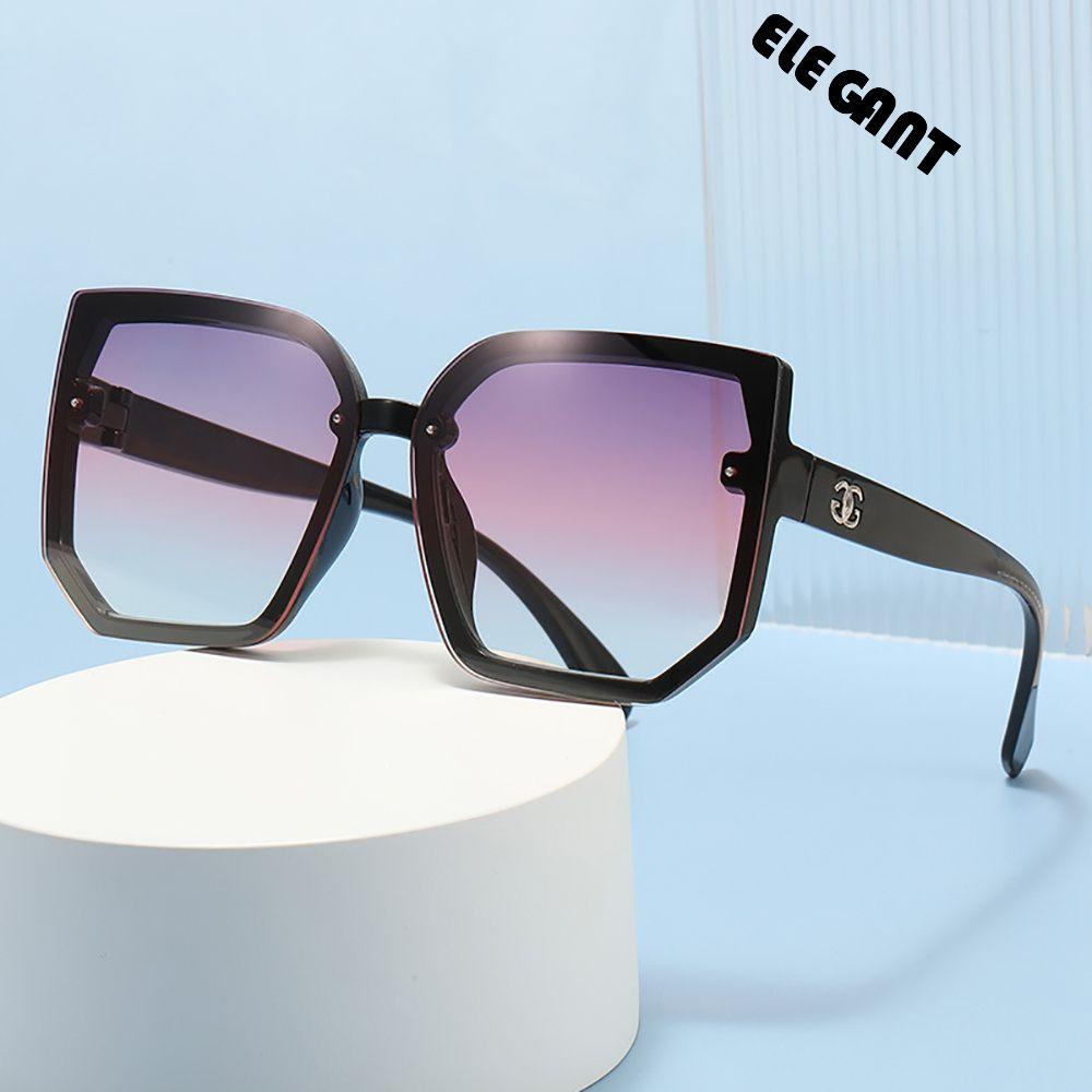 [Elegan] Square Sunglasses Geometrical Glasses Anti Radiasi UV Protection Protection Glasses Pria Wanita Korea Kacamata Anti Radiasi Untuk Wanita Sale Women Glasses