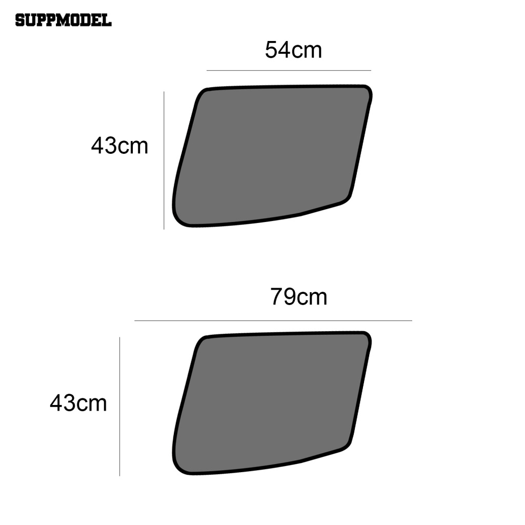 Suppmodel 4Pcs Portable Car Sunshade Disesuaikan Mobil Sun Shade Tembus Untuk Toyota Land Cruiser Prado J150 Visor 10-19