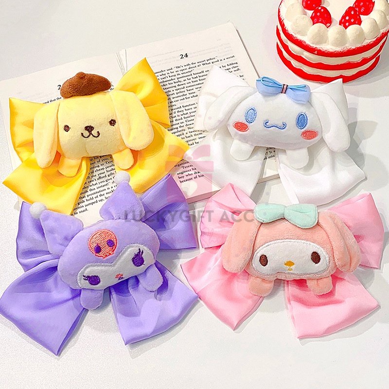 JEPITAN PITA RAMBUT SANRIO BESAR LUCU/ PITA RAMBUT JUMBO BONEKA KARTUN JEPANG CINNAMOROL KUROMI MELODY