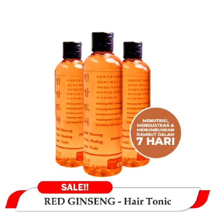 RED GINSENG HAIR TONIC ORIGINAL / Tonic Penumbuh Rambut dan Mencegah Kerontokkan