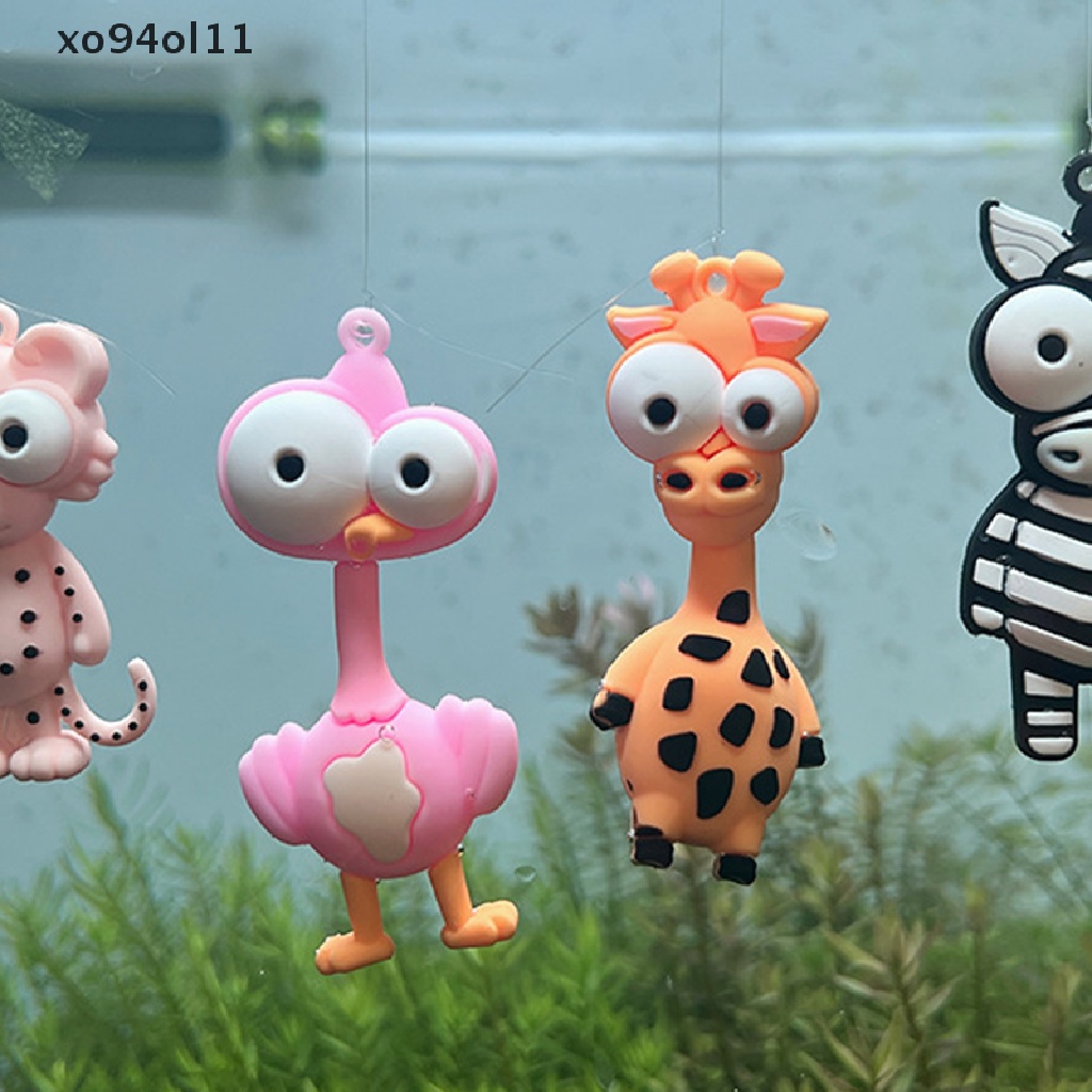 Xo Floag Ikan Dekorasi Ornamen Hewan Jerapah Zebra Singa Flamingo Aquarium Liontin Kecil Kreatif Lansekap Craft Pendant OL